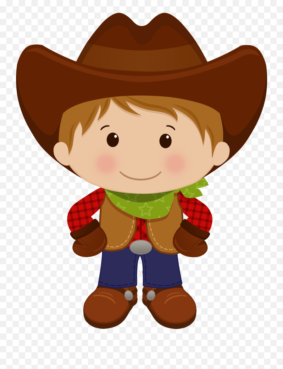 Cowboy Clipart Cowboy Family Cowboy - Cowboy Kids Png Emoji,Cowboy Clipart