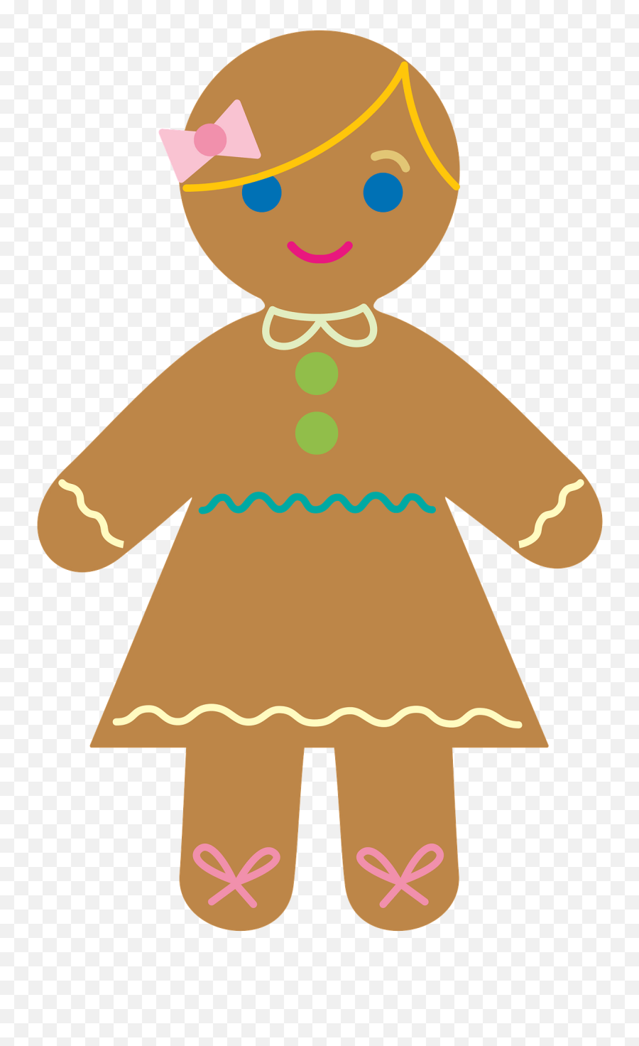 Gingerbread Girl Clipart - Happy Emoji,Gingerbread Clipart
