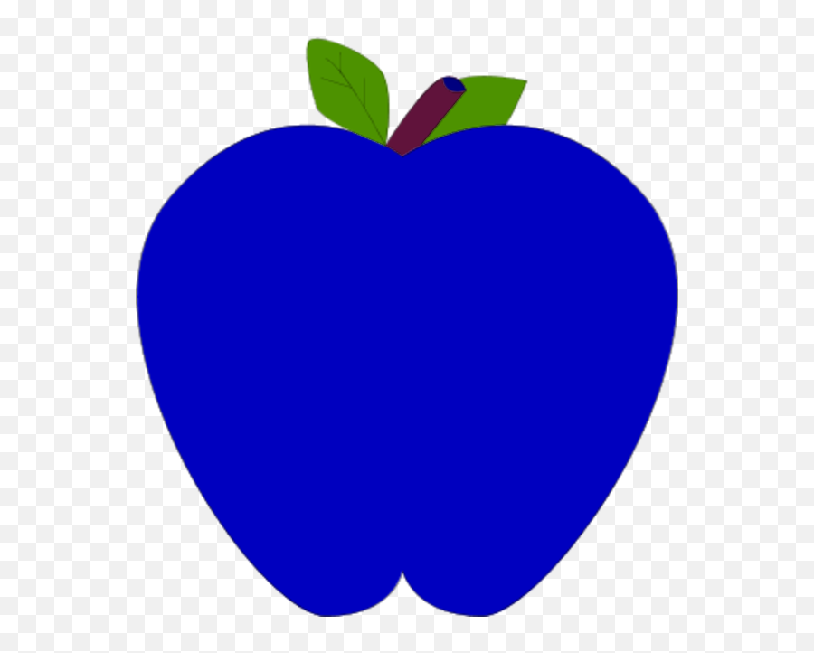 Colorful Apple Clipart - Apple Clip Art Blue 600x641 Png Emoji,Macintosh Clipart