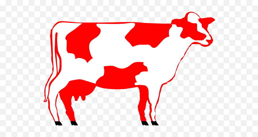 Milking Shorthorn Cow Clip Art At Clkercom - Vector Clip Emoji,This Clipart