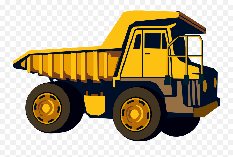 Clipart Of Dump Trucks And Benz - Clipart Construction Equipment Png Emoji,Dump Truck Clipart