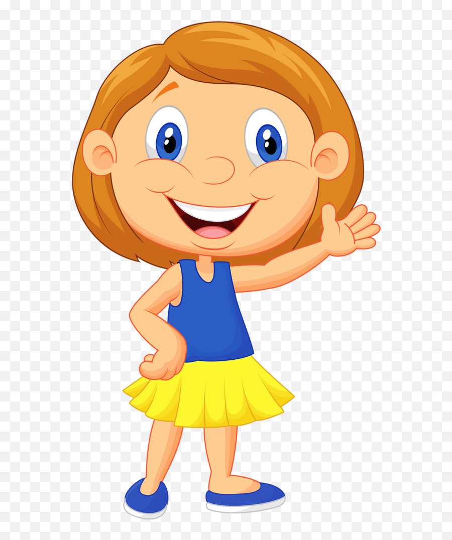 Girl Waving Hello Clipart - 647x1024 Png Clipart Download Imagenes Animadas De Niñas Señalando Emoji,Hello Clipart