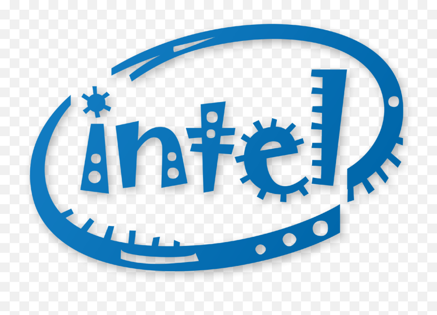 Intel Logo Color - Old Intel Inside Logo Emoji,Intel Logo
