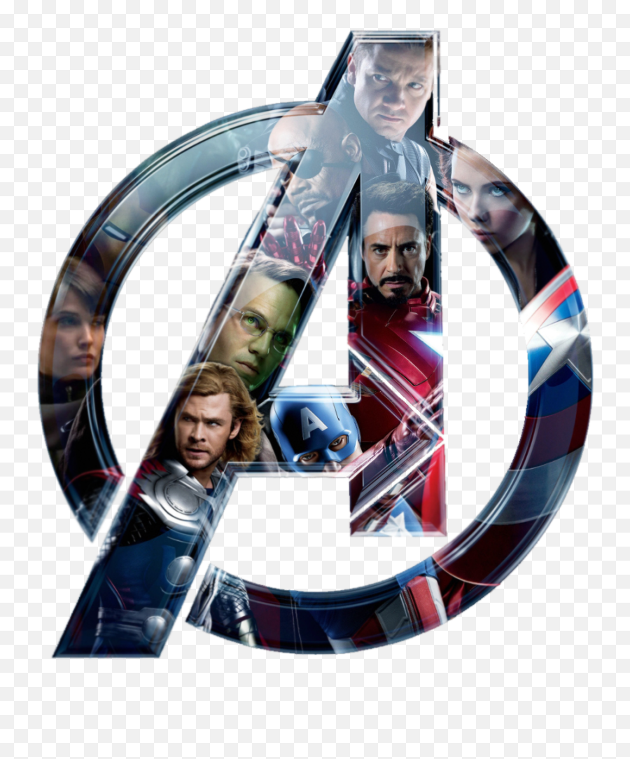 Vengadores Avengers Logo Sticker - Transparent Background Marvel Avengers Logo Emoji,Avengers Logo Png