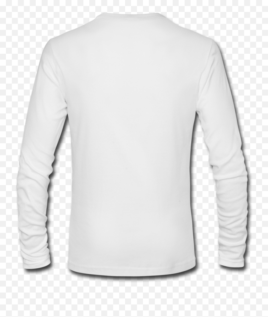 Longsleeve Shirt Cliparts - Plain White Long Sleeve Shirt Back Emoji,White Shirt Png