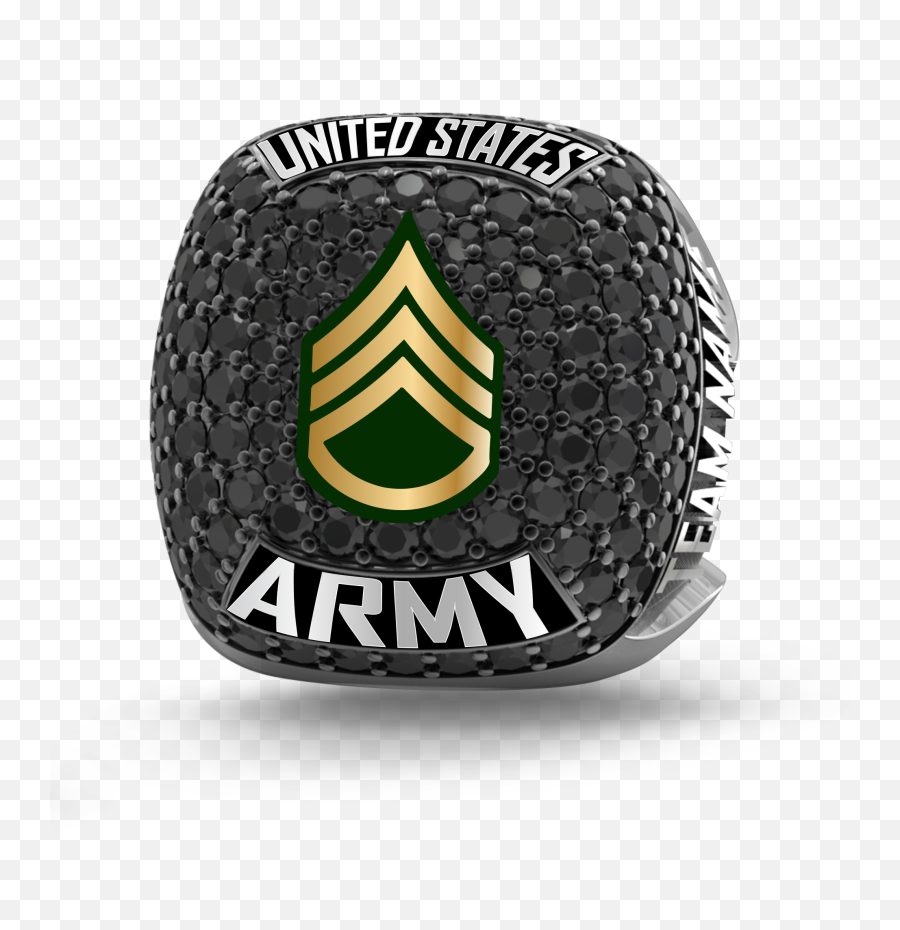 Completely Custom Army Rings - Signature Champions Language Emoji,Army Logos