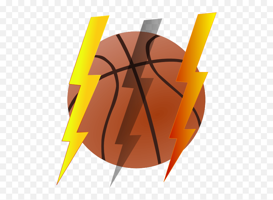 Library Of Thunder Vector Clip Freeuse - Basketball Image For Hmtl Emoji,Thunder Clipart