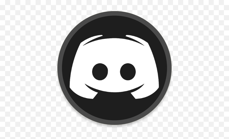 Picture - Circle Discord Icon Black Emoji,Discord Png