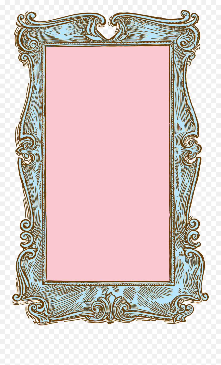 Free Stock Image Vintage Wooden Frame Vector Clipart Oh So - Clip Art Victorian Picture Frame Emoji,Wood Grain Clipart