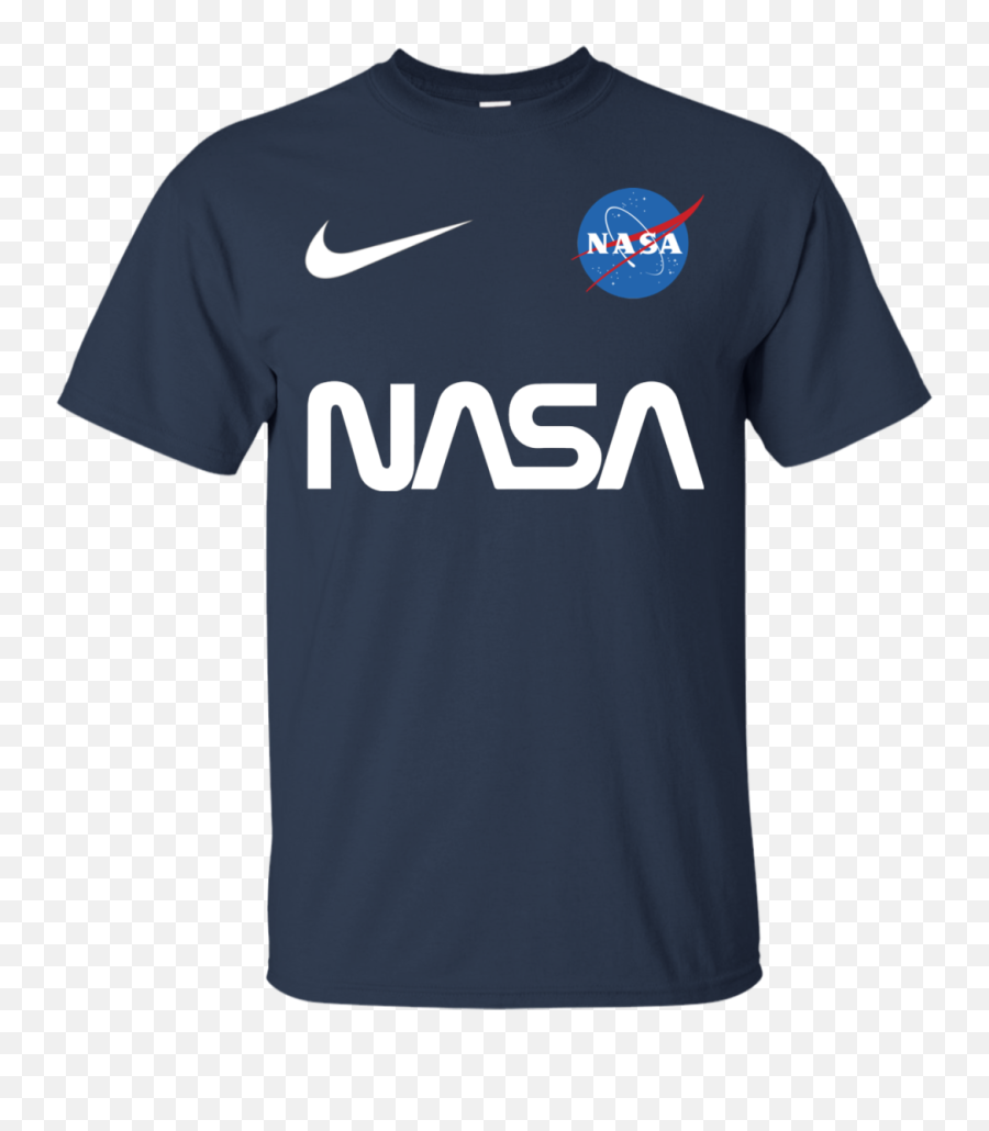 Nasa Astronaut Logo Nike Funny T Shirt - Nasa Emoji,Cotton Logos