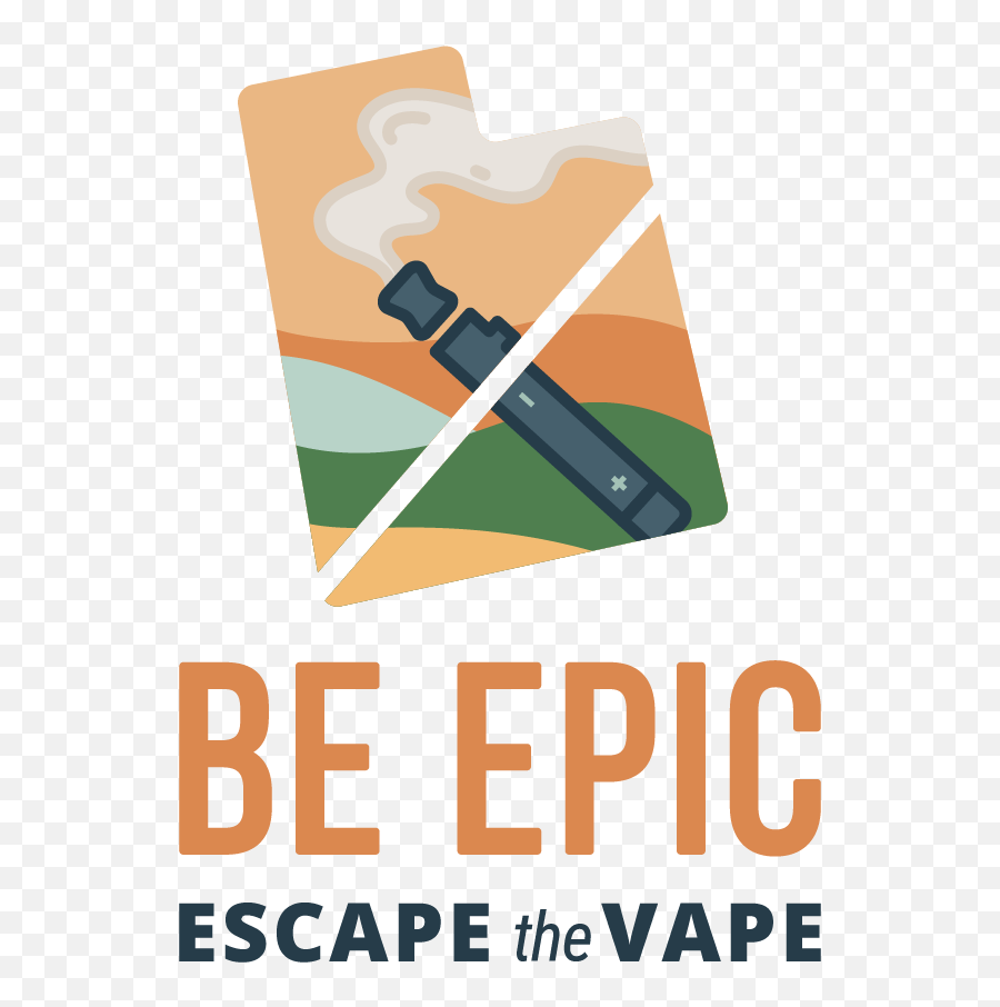 Be Epic Escape The Vape Usu - Language Emoji,Vape Logo