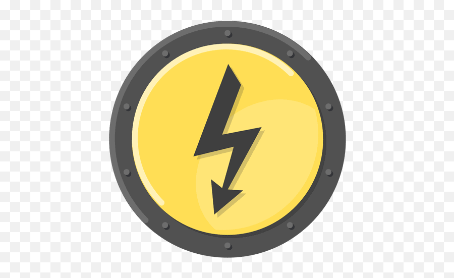 Electric Metal Symbol Yellow - Transparent Png U0026 Svg Vector File Simbolo Electrico Png Emoji,Metal Logo Generator
