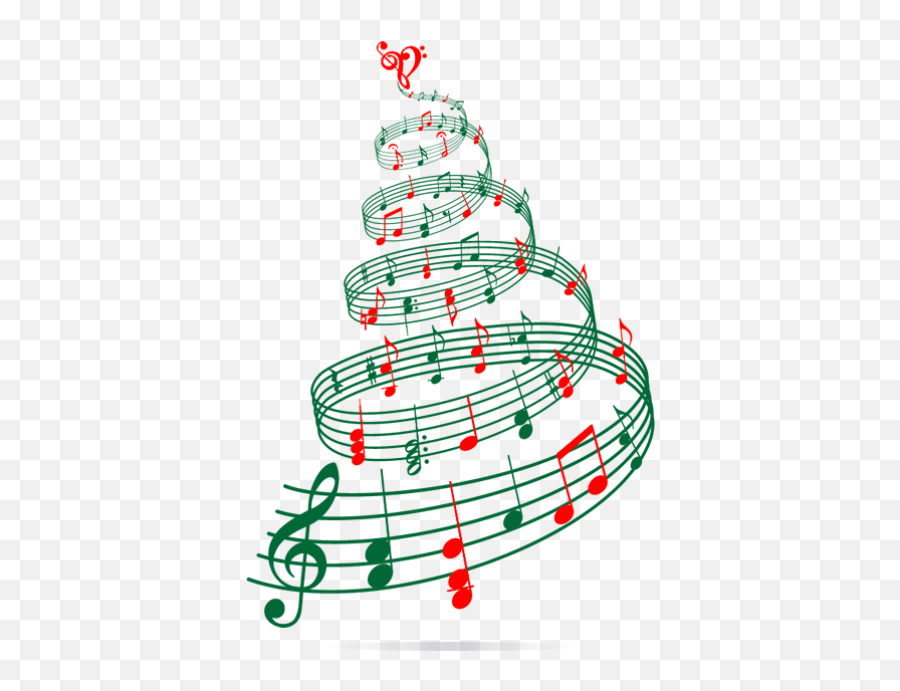 Musical Clipart Christmas Tree Musical Christmas Tree - Christmas Carols Music Clipart Emoji,Christmas Tree Clipart