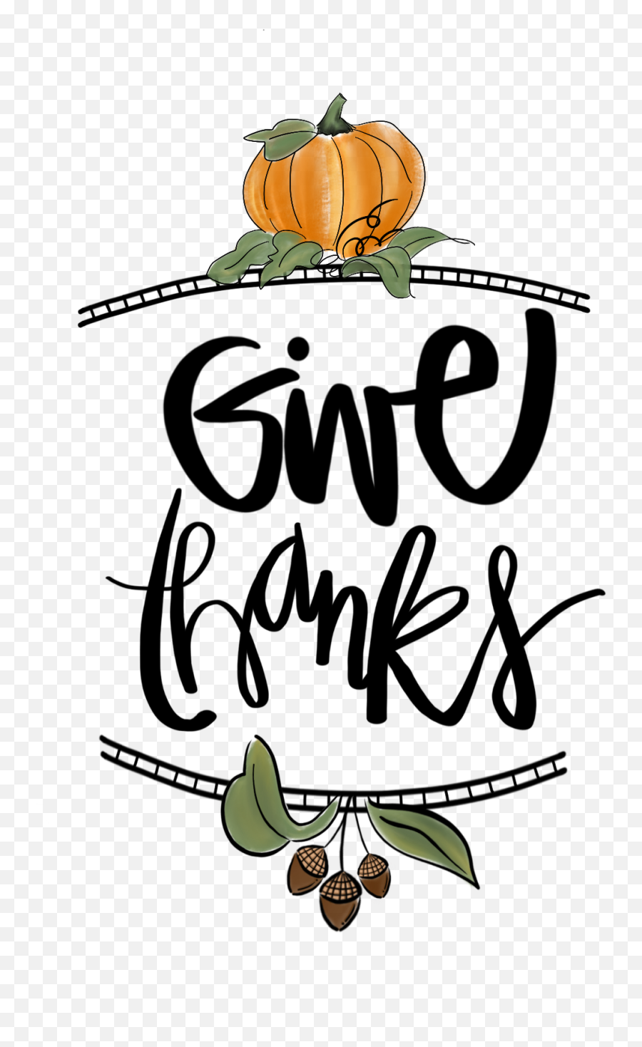 Give Thanks Png - Gourd Emoji,Thanks Clipart