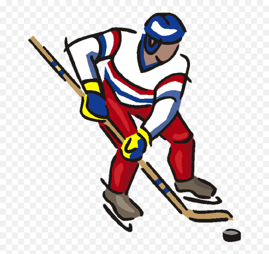 Hockey Clipart Hockey Player Hockey - Hockey Player In Cartoon Emoji,Hockey Clipart