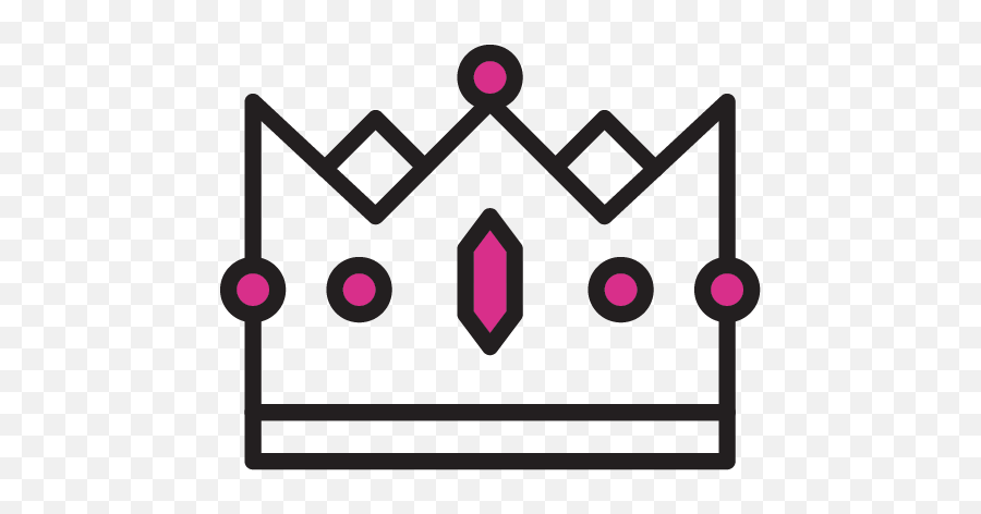 Crown Icon Cartoon Png Clipart - Full Size Clipart 5671902 Emoji,Crown Doodle Png