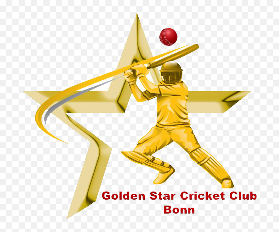 Golden Star Cricket Club Logo Png Image - For Cricket Emoji,Cricket Logo