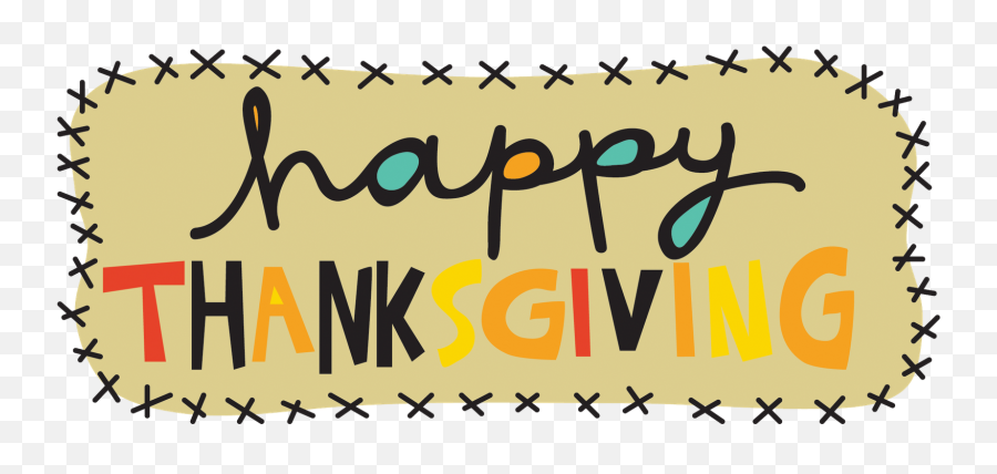 Happy Thanksgiving Clip Art - Clipart Happy Thanksgiving No Background Emoji,Happy Thanksgiving Clipart