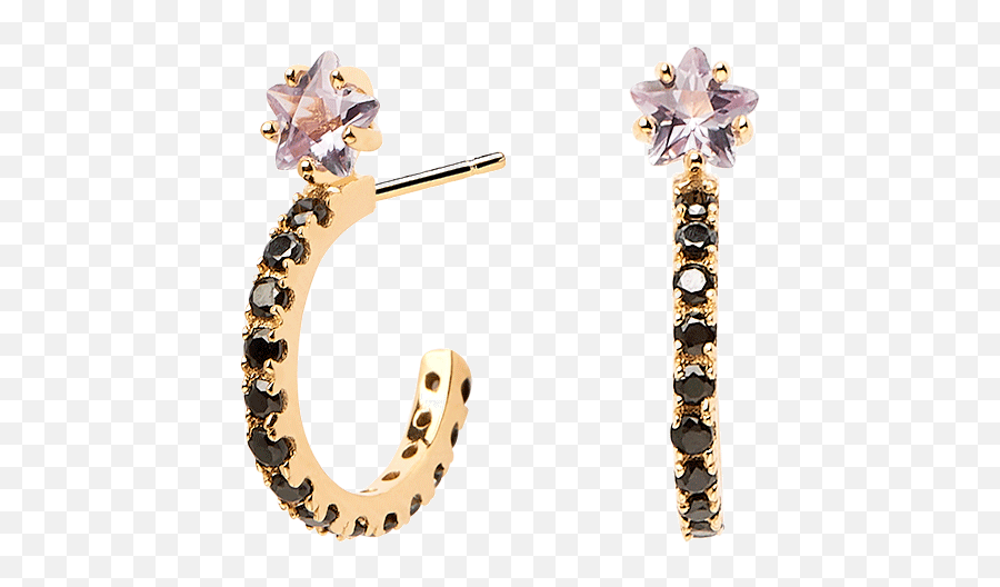 Nebula Gold Earrings - Earring Emoji,Nebula Png
