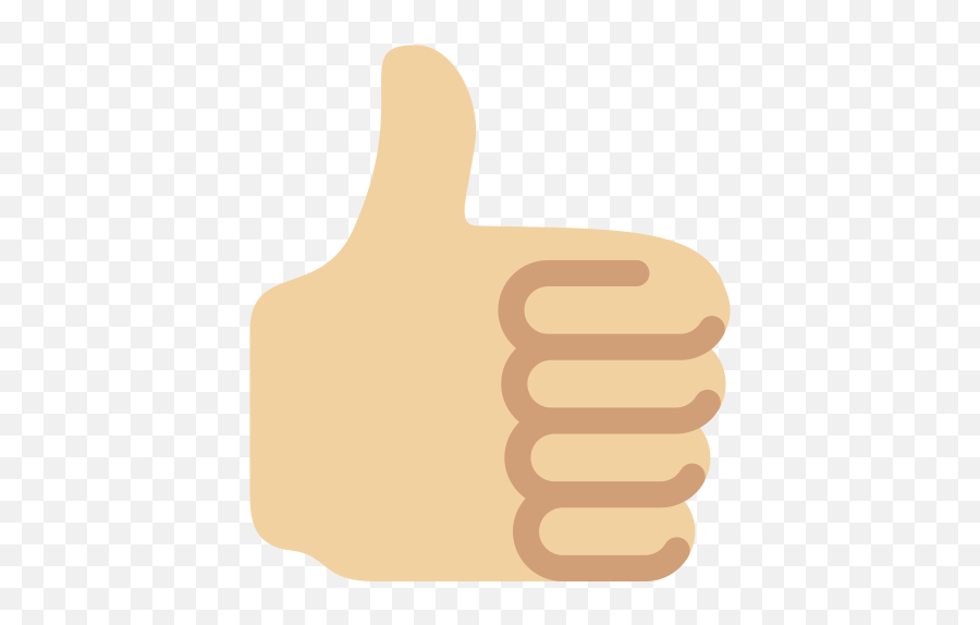 Thumbs Up Emoji With Medium - Light Skin Tone Meaning And Emoji,Thumbs Up Emoji Png