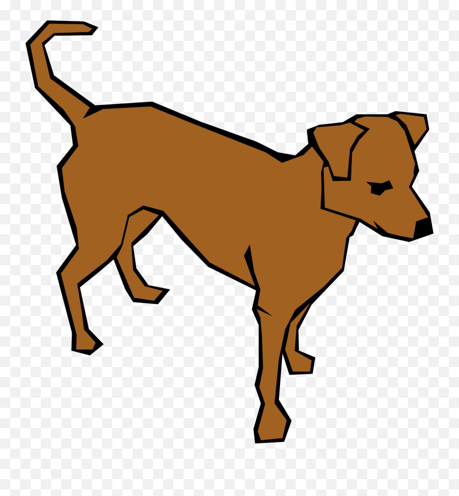 Library Of Standing Dog Clip Black And - Clip Art Dog Transparent Emoji,Dog Clipart