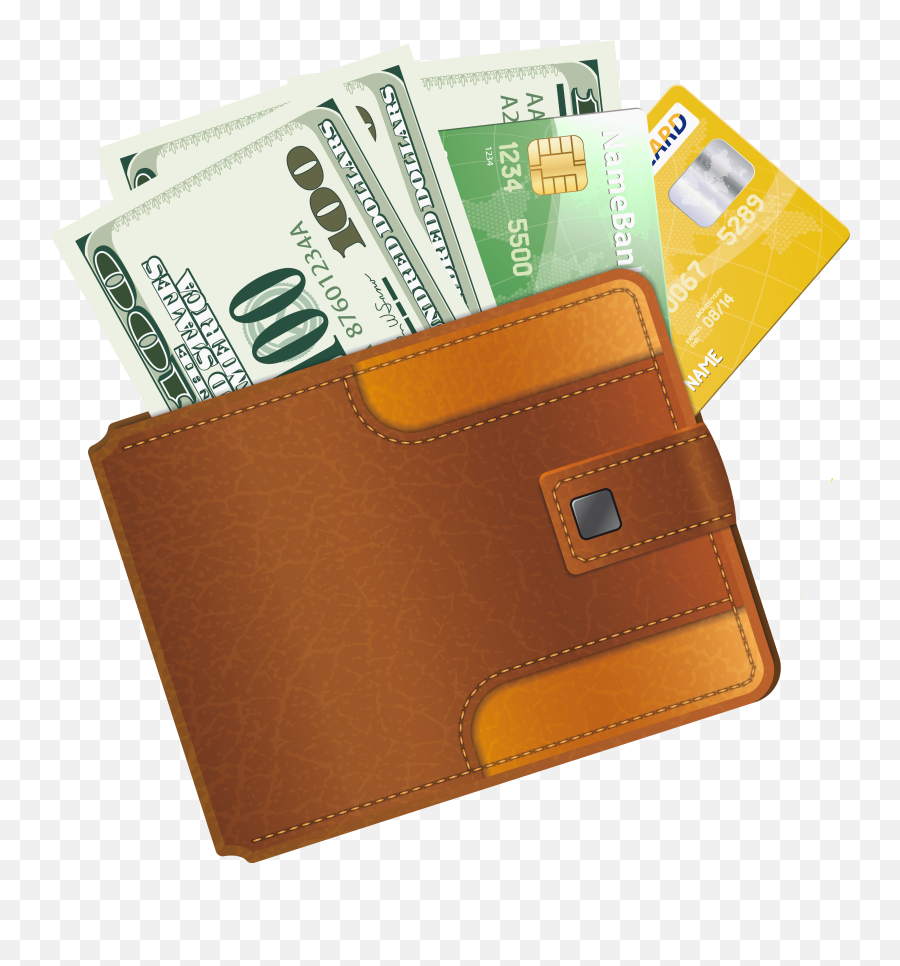 Money Clipart - Money In The Wallet Clipart Emoji,Money Clipart
