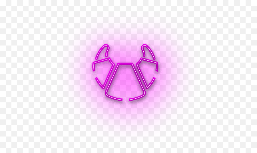 Neon Pink Croissant Icon - Girly Emoji,Neon Logos