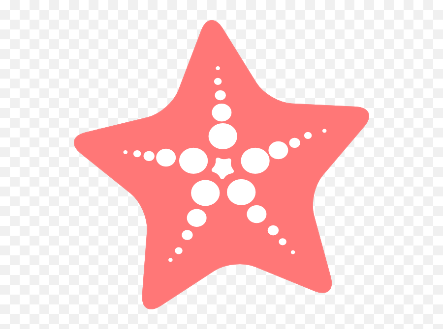 Starfish Clip Art At Clker - Clip Art Star Fish Emoji,Starfish Clipart