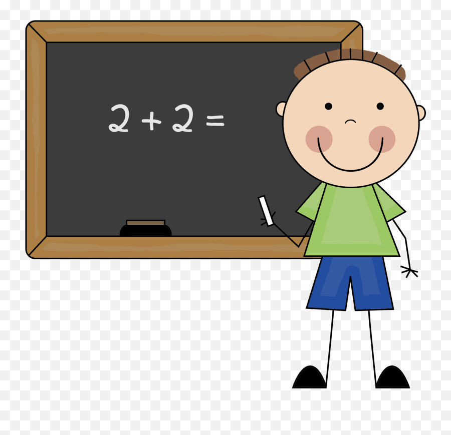 Science Math - Kid Doing Math Clipart Emoji,Math Clipart