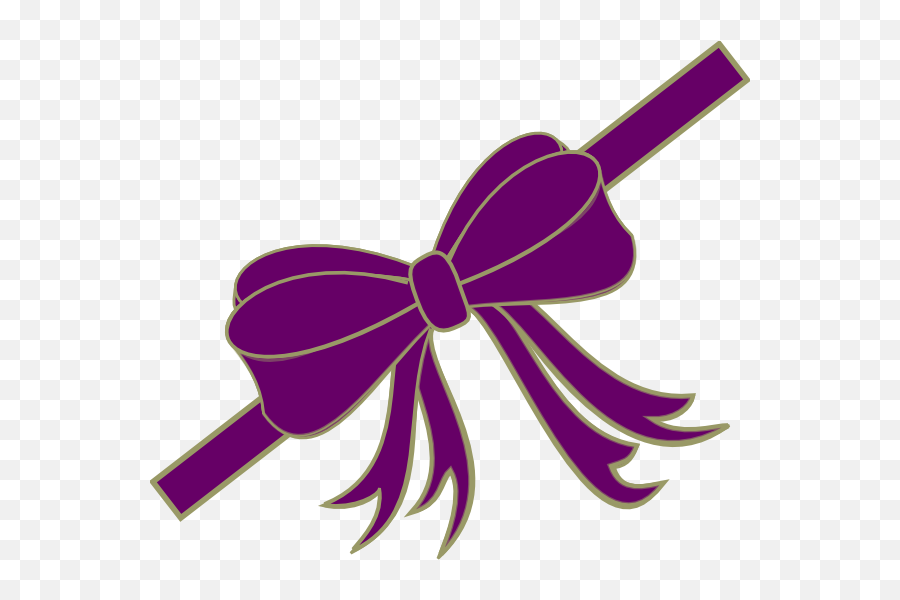 Purple Ribbon Clipart - Clipart Best Clipart Best Gift Ribbon Png Black Emoji,Purple Ribbon Png