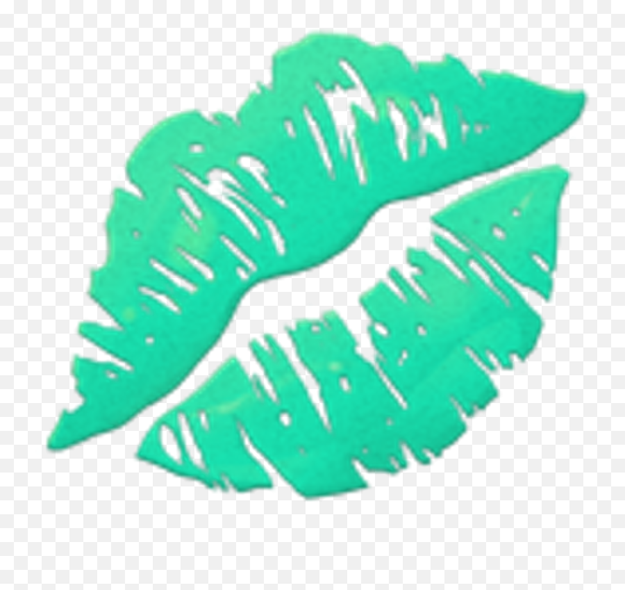 Lips Emoji Png - Emoji Kiss Lip Mint Freetoedit Kiss Lips Öpücük Izi Emoji,Kiss Lips Png