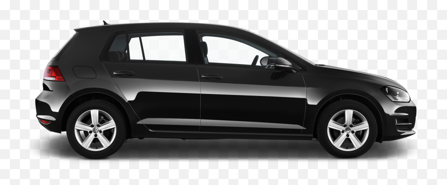 Download Volkswagen Golf Company Car - Vw Golf Black Side Emoji,Car Side Png