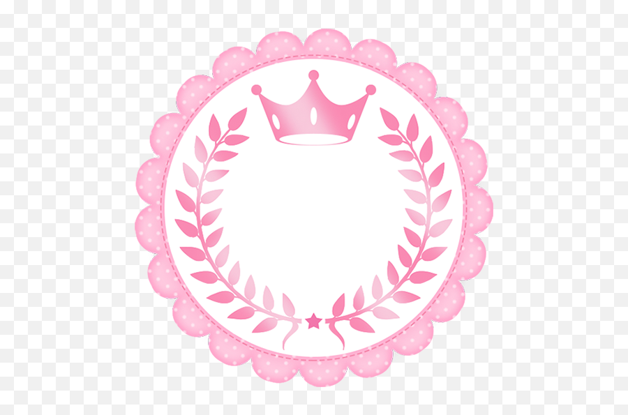 Frame Coroa De Princesa Rosa Floral - Fazendo A Nossa Festa Emoji,Coroa Png