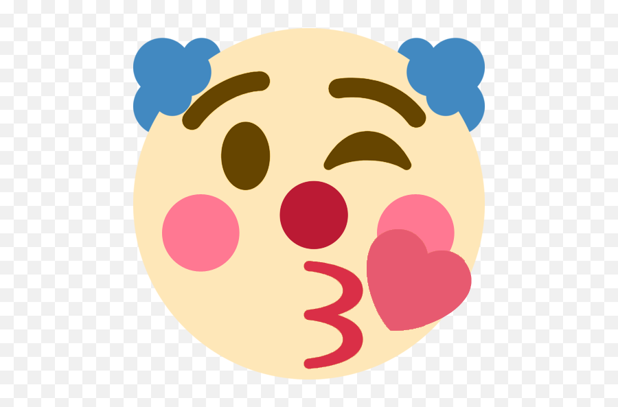 Clownkiss Emoji,Kiss Emoji Transparent