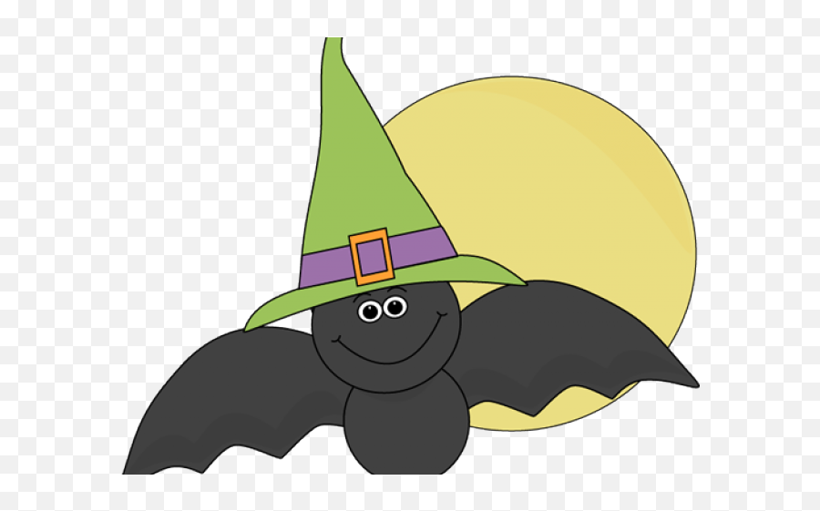 Witch Hat Clipart Kawaii - Halloween Bat Clipart Png Halloween Bat Clipart Emoji,Witch Hat Clipart
