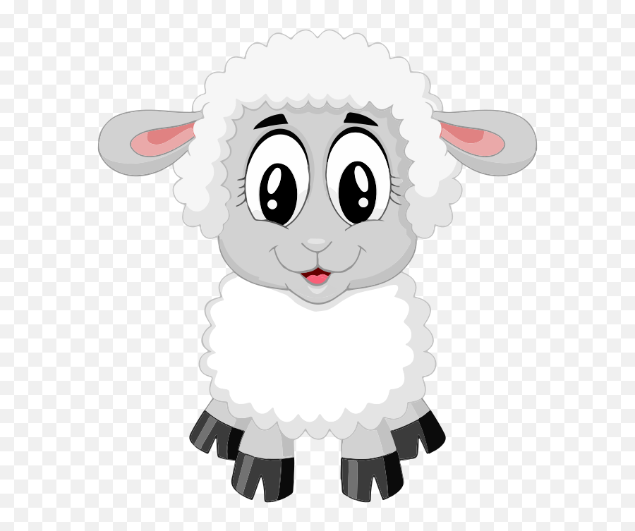 Download Free Png Lamb Sheep Cute Farm Animal B - Dlpngcom Farm Animals Sheep Cartoon Emoji,Farm Animals Clipart