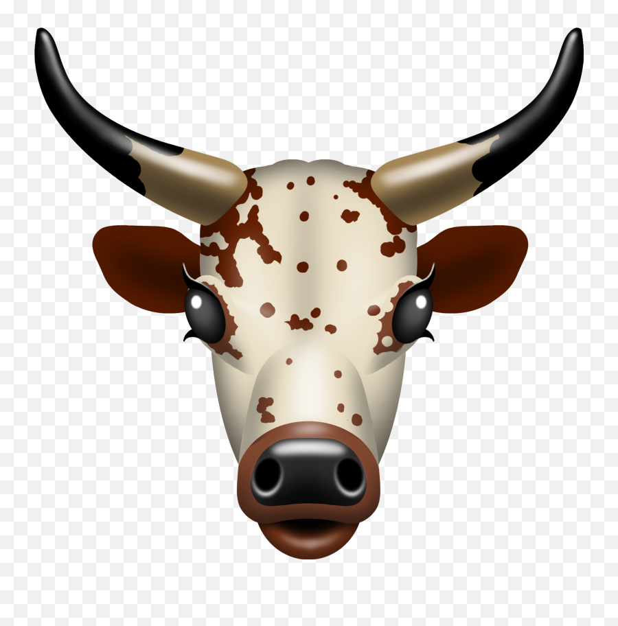 Texas Longhorn Nguni Cattle South Africa Emoji - Cow Png,Longhorn Png
