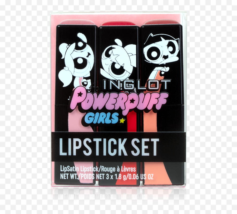 House Of Beauty - Inglot X Powerpuff Girls Lippenstift Set Emoji,Powerpuff Girls Logo