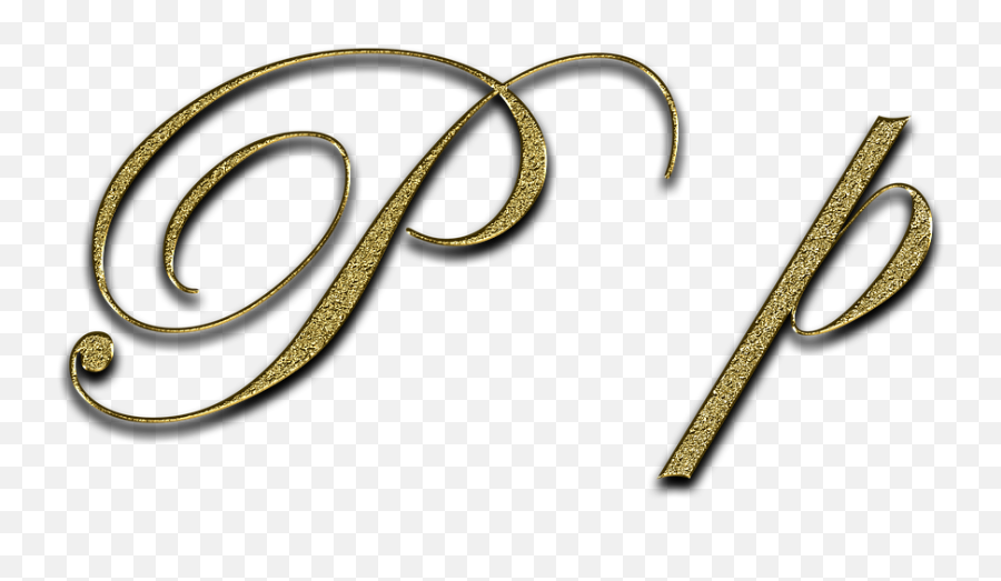 Letter P Gold - Letter Emoji,P&g Logo