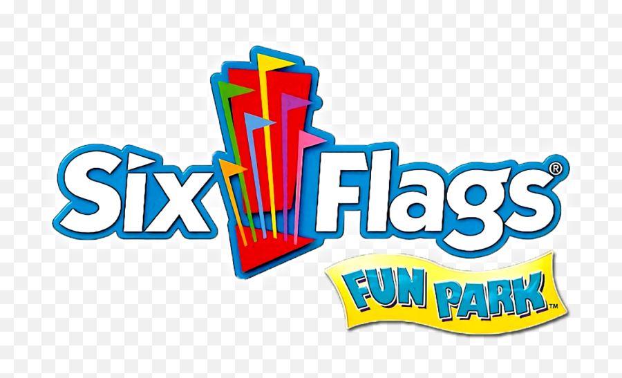 Six Flags Fun Park Details - Language Emoji,Six Flags Logo