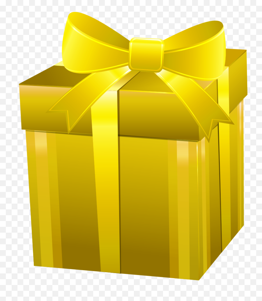 Transparent Background Gift Image - Gift Box Color Yellow Emoji,Gift Png