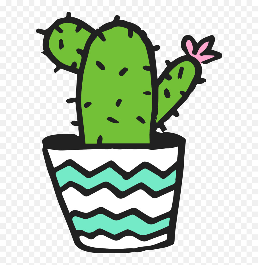 Cactus Clipart Cartoon Cactus Cartoon - Transparent Cactus Cartoon Emoji,Cactus Clipart