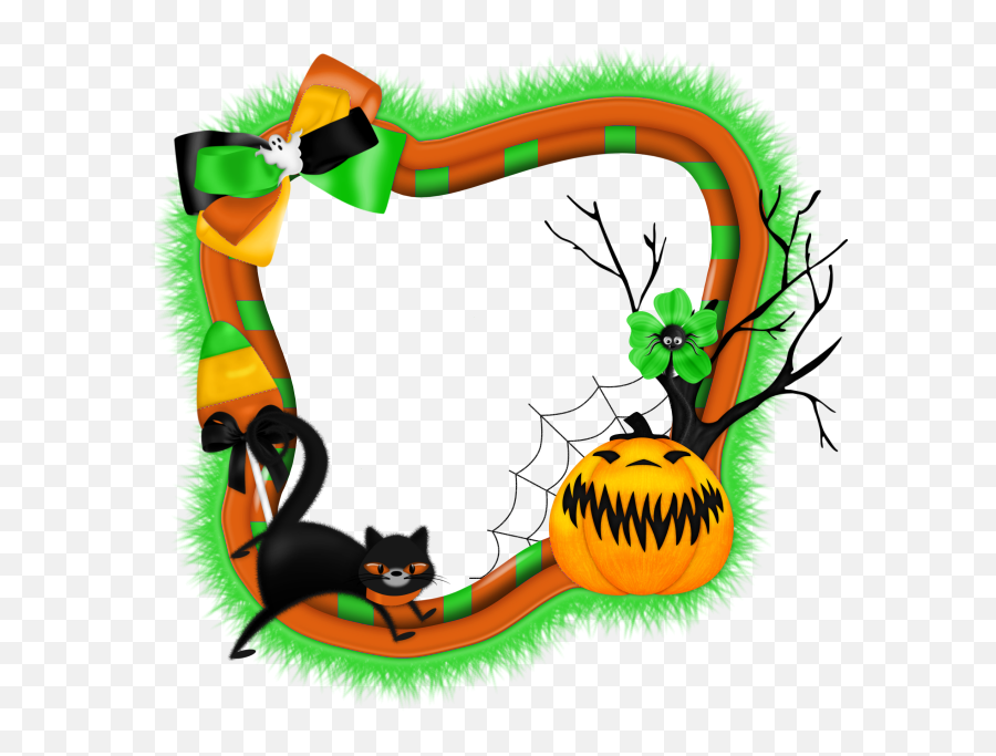 Frame Clipart Cat Frame Cat Transparent Free For Download - Halloween Cat Transparent Pumpkins Emoji,Halloween Border Clipart
