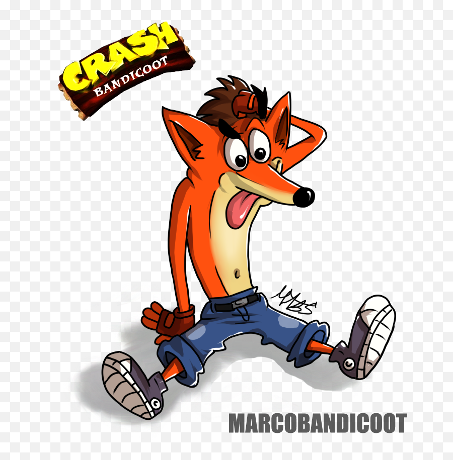 Vector Crash Bandicoot Png - Crash Bandicoot Vector Png Emoji,Crash Bandicoot Png