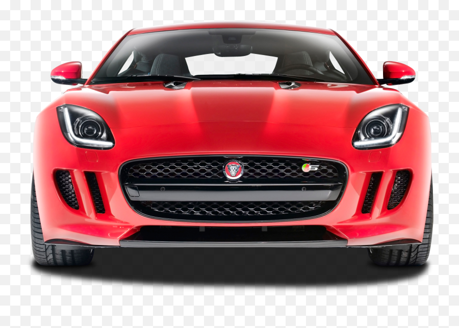 Front View Of Jaguar F Type R Car Png Image - Purepng Free Jaguar F Type Red Front Emoji,Jaguar Car Logo
