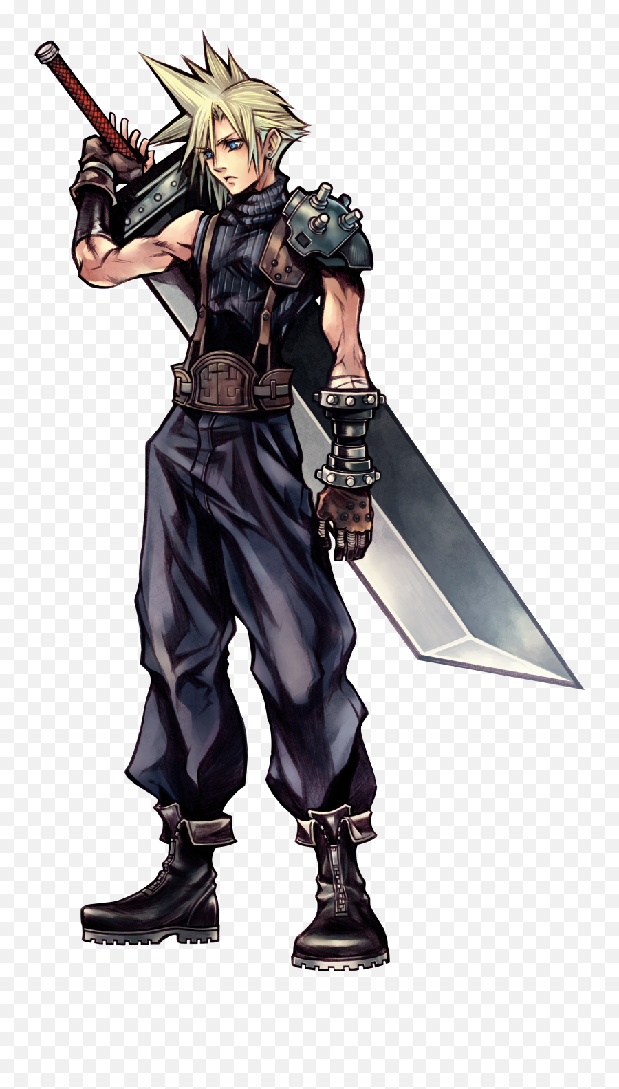 Final Fantasy Cloud Strife Png Clipart Png Mart - Cloud Strife Art Emoji,Fantasy Clipart