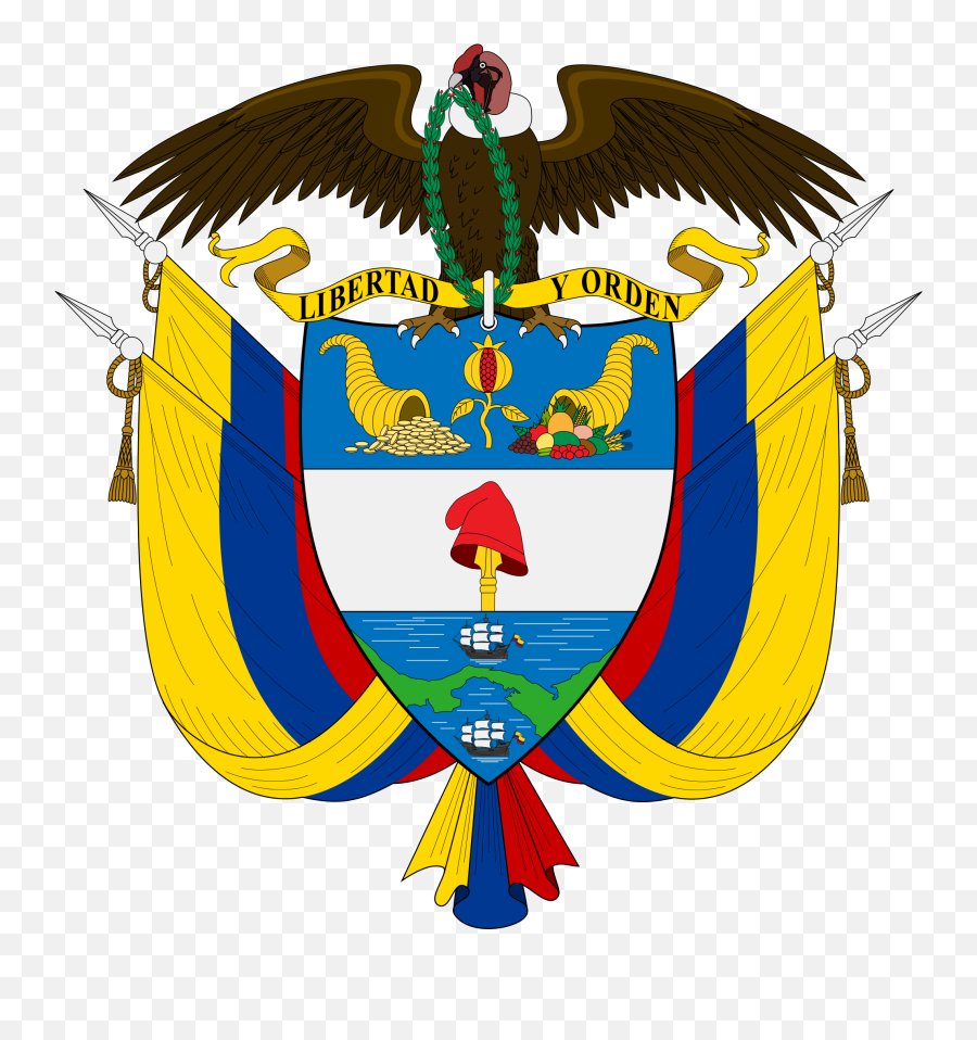 Coat Of Arms Of Colombia - Wikipedia Colombia Coat Of Arms Emoji,Colombia Flag Png