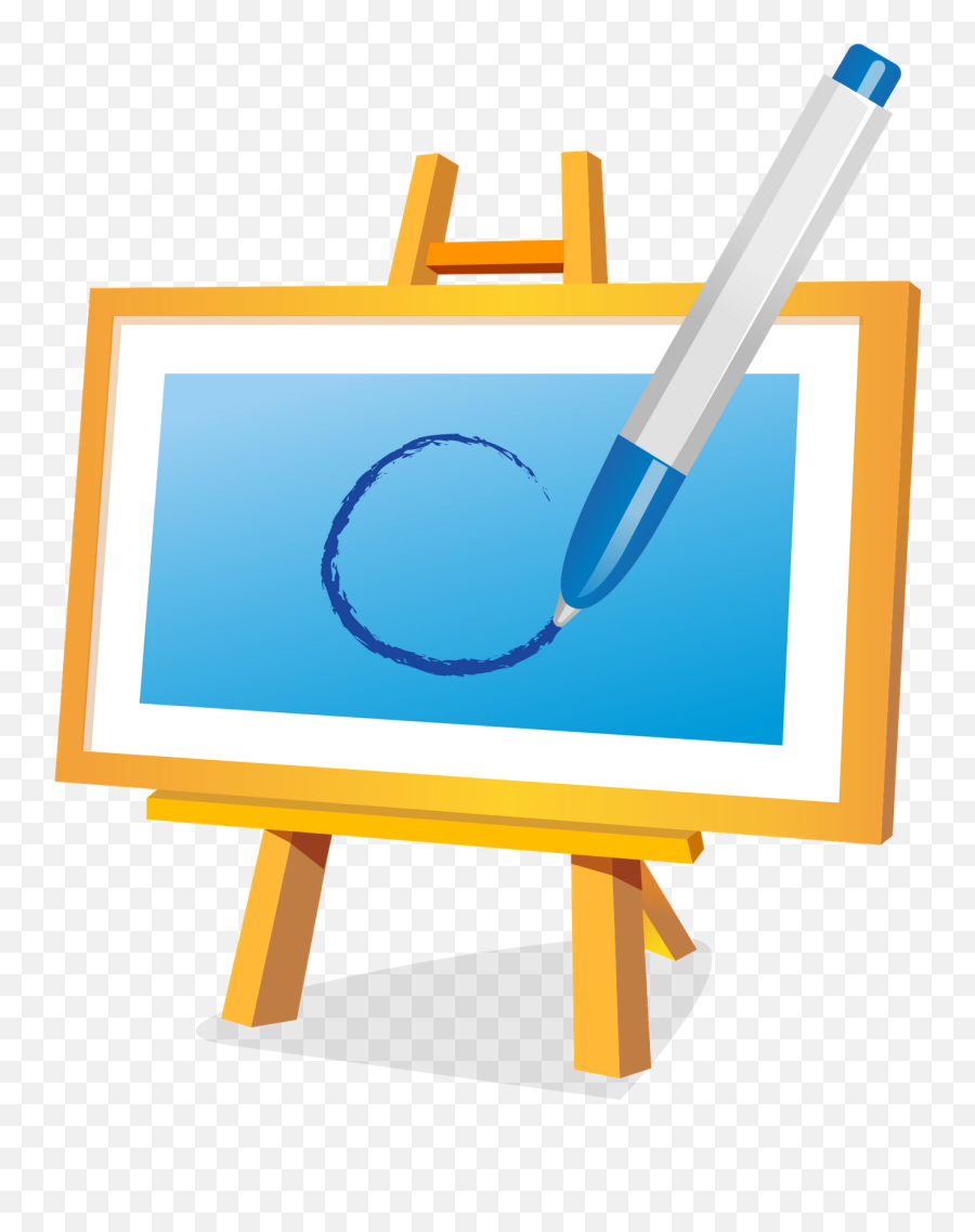Download Png Transparent Library Paint - Easel Emoji,Easel Clipart