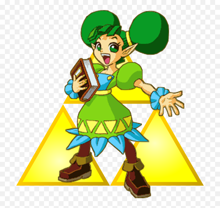 Farore Zelda Transparent Cartoon - Legend Of Zelda Oracle Of Ages Farore Emoji,Zelda Transparent