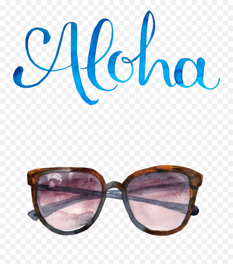 Cuisine Sunglasses Luau Of Wedding Hawaii Birthday - Lau Birthday Emoji,Laua Clipart